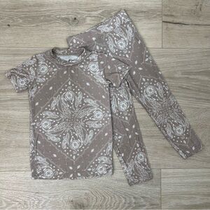 Babybreez Tan Bandana Print Bamboo Set